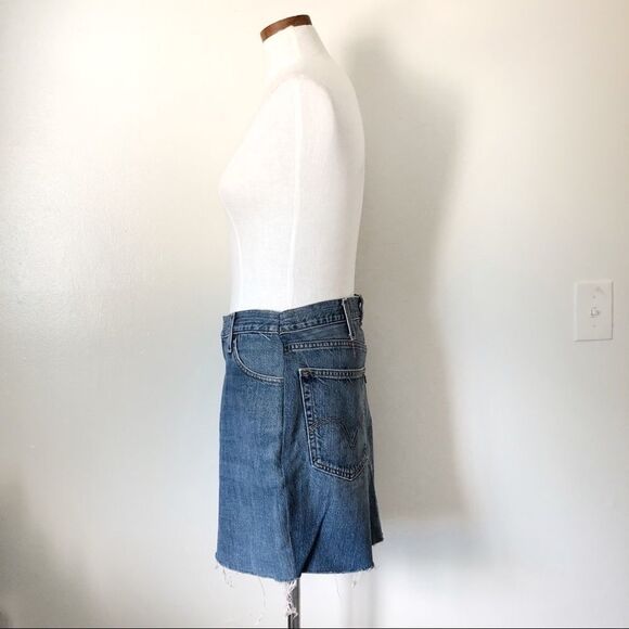 Levi’s 529 Deconstructed Mini Low Straight Skirt - Picture 5 of 8